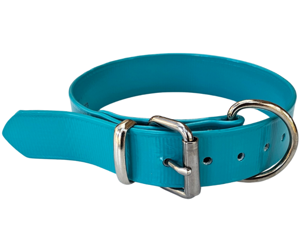 Working Dog Collar PVC Copper Rivets 32mm